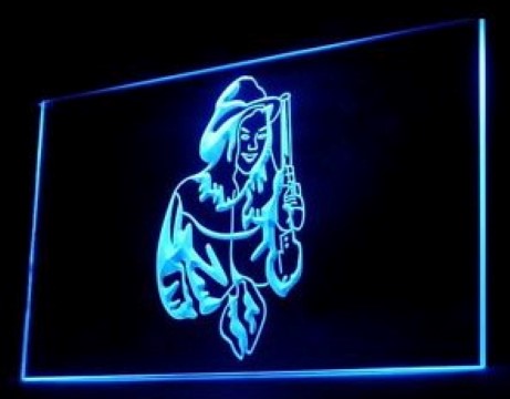 Western Cowgirls LED Neon Sign